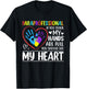 Paraprofessional - If You Think My Hands Full See My Heart T-Shirt - T-Shirt | Black