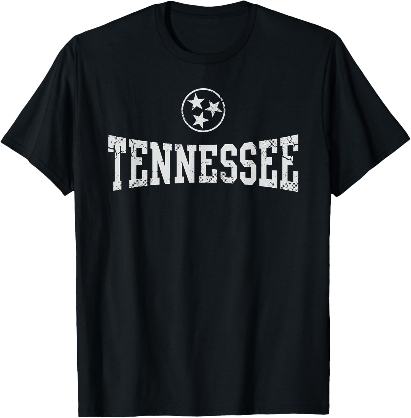 Tennessee State Flag Home Tennessean Distressed Orange T-Shirt - T-Shirt | Black