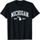 Michigan - Est. 1837 - Distressed/Worn Design - Classic T-Shirt - T-Shirt | Black