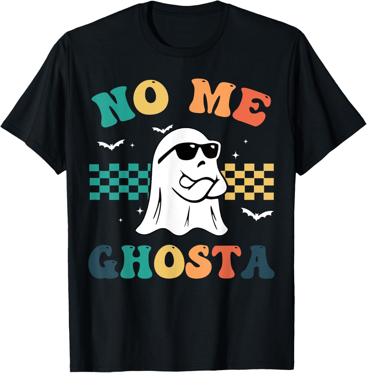 No Me Ghosta Funny Mexican Halloween Ghost T-Shirt - T-Shirt | Black