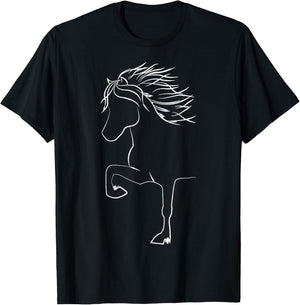 Cute Icelandic Horse Apparel For Horsefans King Kolbi T-Shirt - T-Shirt | Black