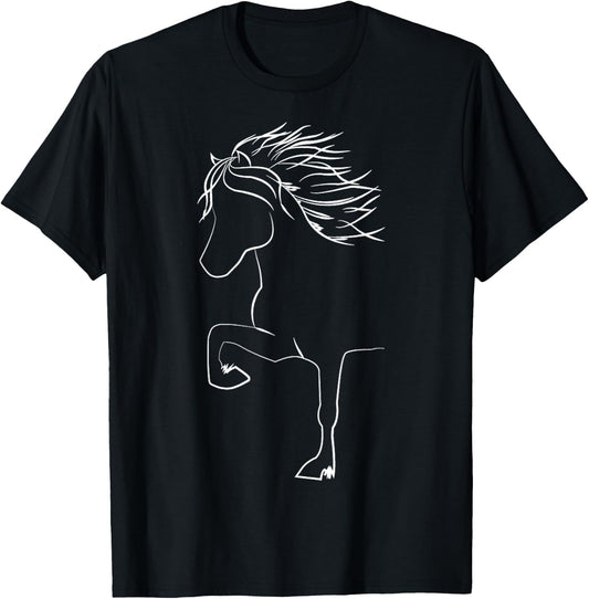 Cute Icelandic Horse Apparel For Horsefans King Kolbi T-Shirt - T-Shirt | Black