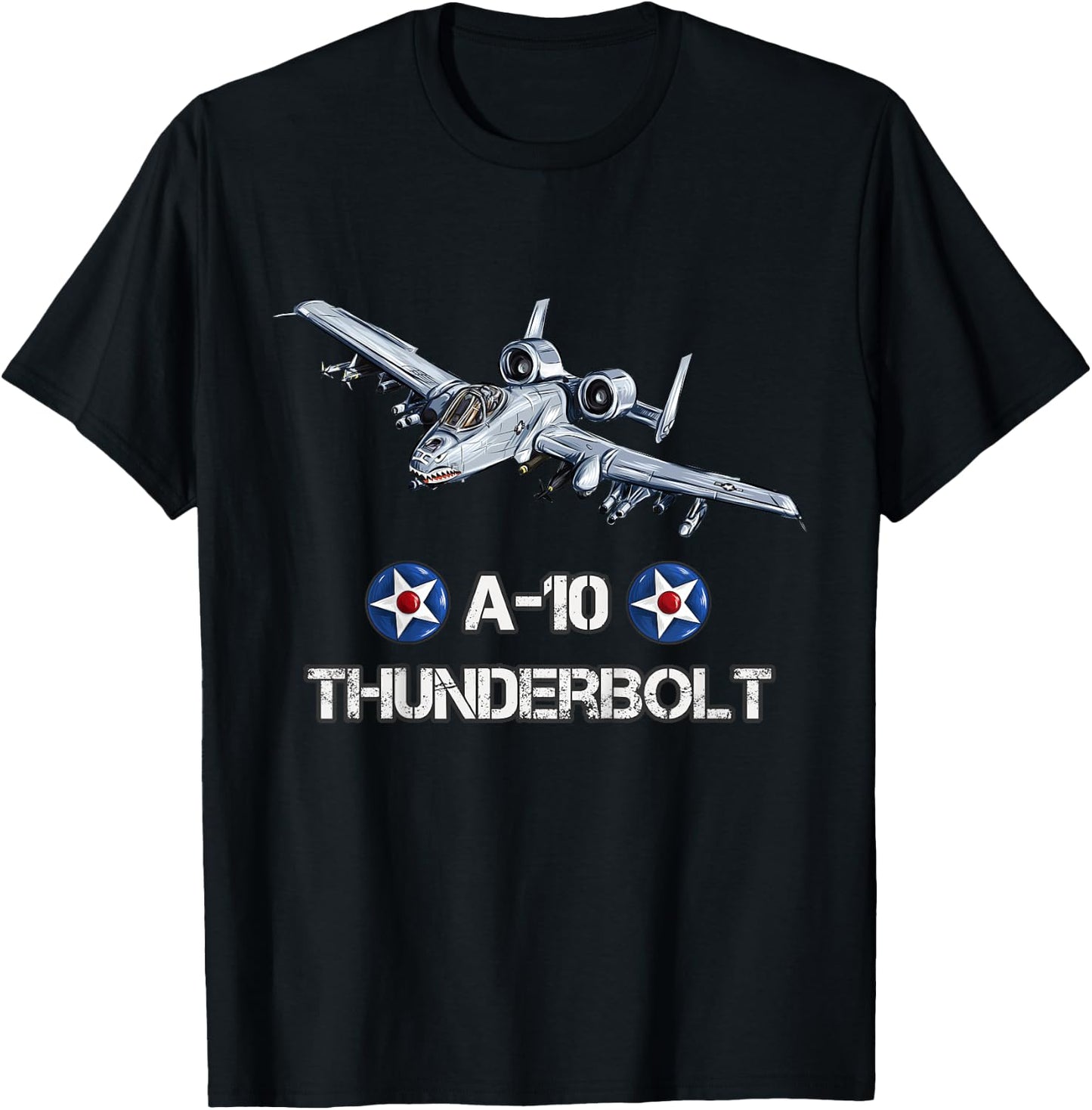 A-10 Warthog Military Aviation A-10 Thunderbolt T-Shirt - T-Shirt | Black