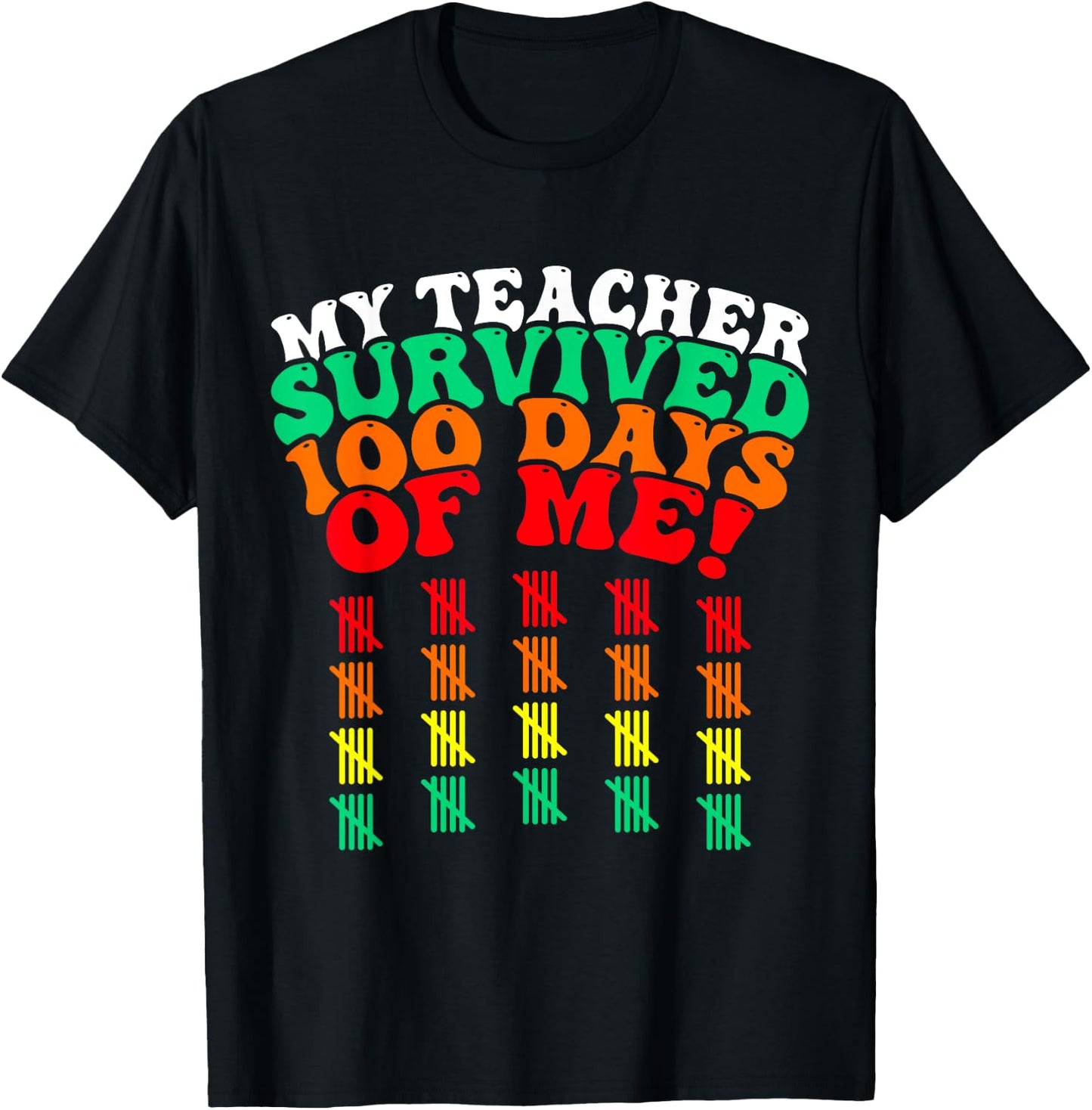 100 Days of School Kids 100th Day of School Costume T-Shirt - T-Shirt | Black