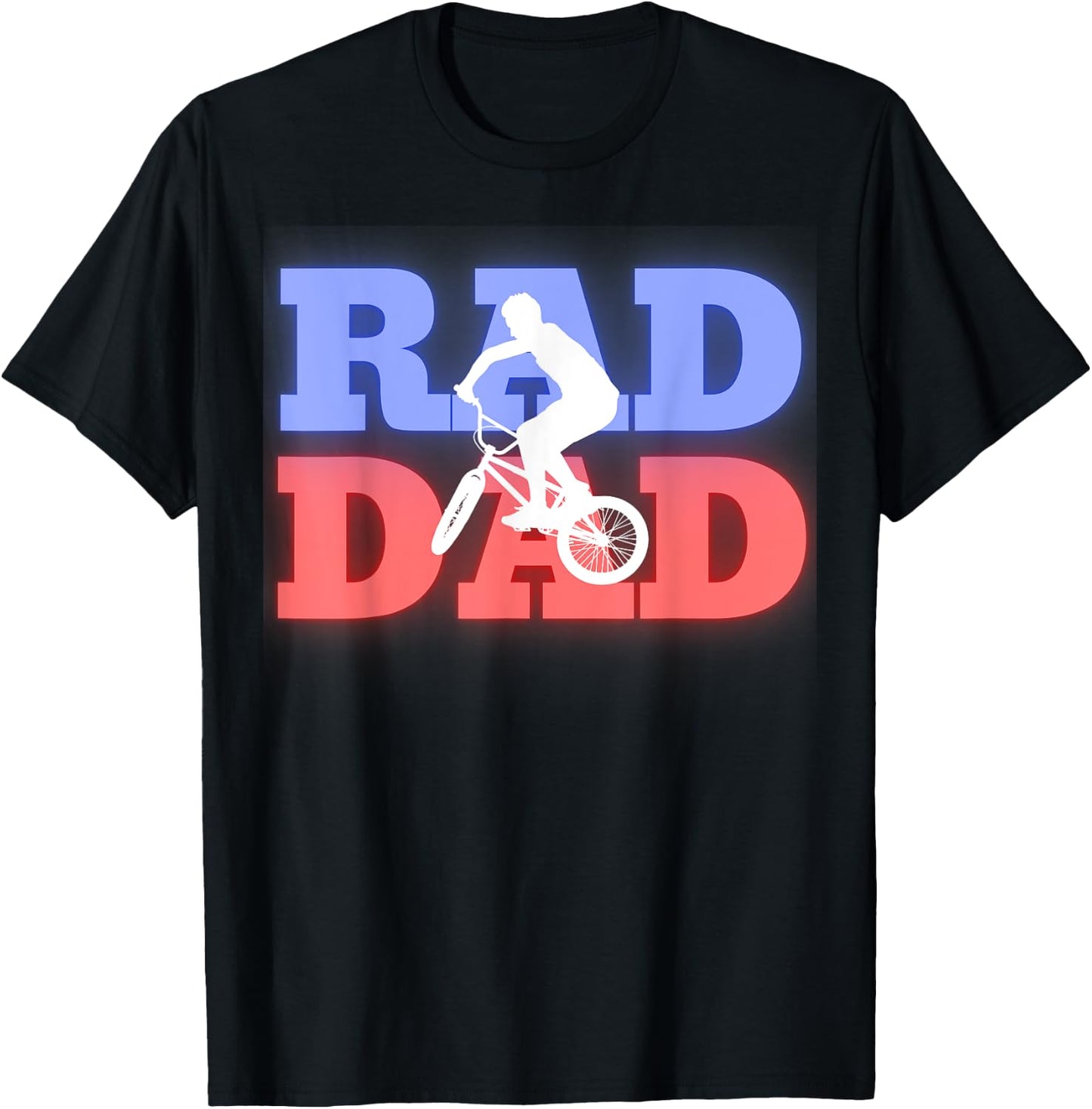 80's Style BMX Rad Dad T-Shirt - T-Shirt | Black