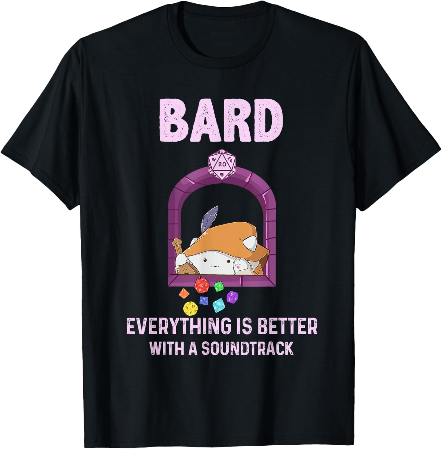 Bard Everything Is Better With A Soundtrack T-Shirt - T-Shirt | Black