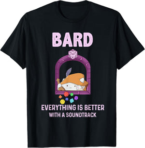 Bard Everything Is Better With A Soundtrack T-Shirt - T-Shirt | Black