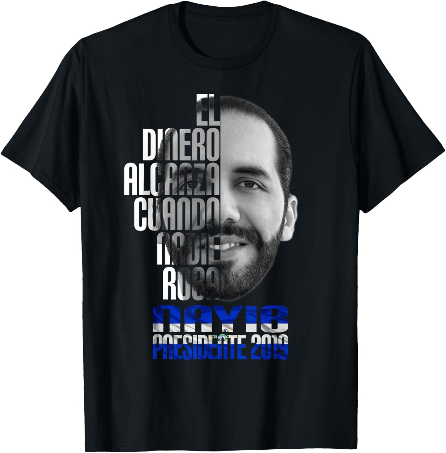 Nayib Bukele President of El Salvador T-Shirt - T-Shirt | Black