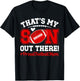 That's My Son Football Mom Of A Football Player Mother T-Shirt - T-Shirt | Black