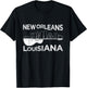Souvenir New Orleans Guitar Music Louisiana New Orleans T-Shirt - T-Shirt | Black