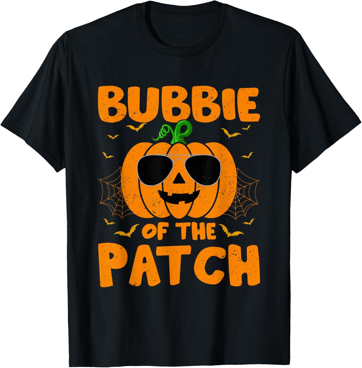 Pumpkin Bubbie Of The Patch Family Group Costume Halloween T-Shirt - T-Shirt | Black