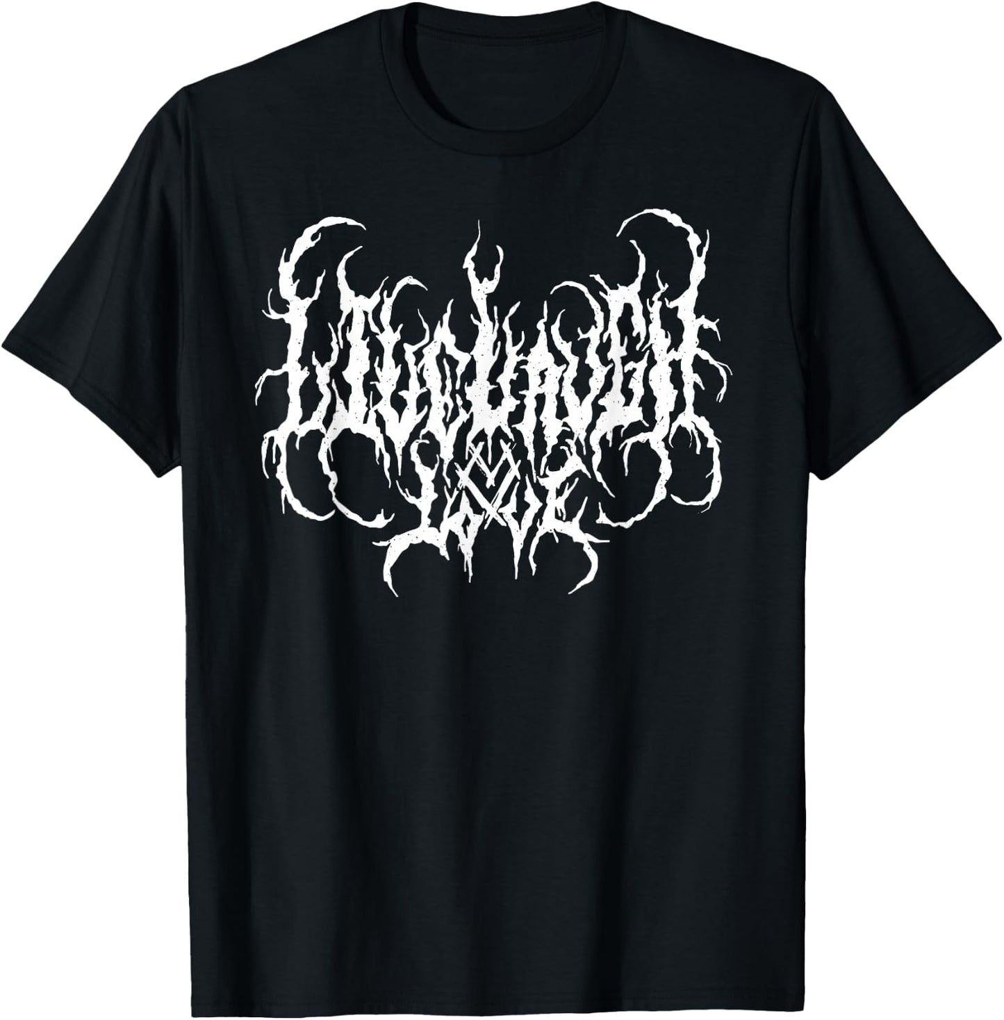 Live Life Laugh Love - Death Metal Style T-Shirt - T-Shirt | Black