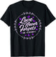 Love Never Forgets End ALZ Alzheimer's Awareness Butterfly T-Shirt - T-Shirt | Black