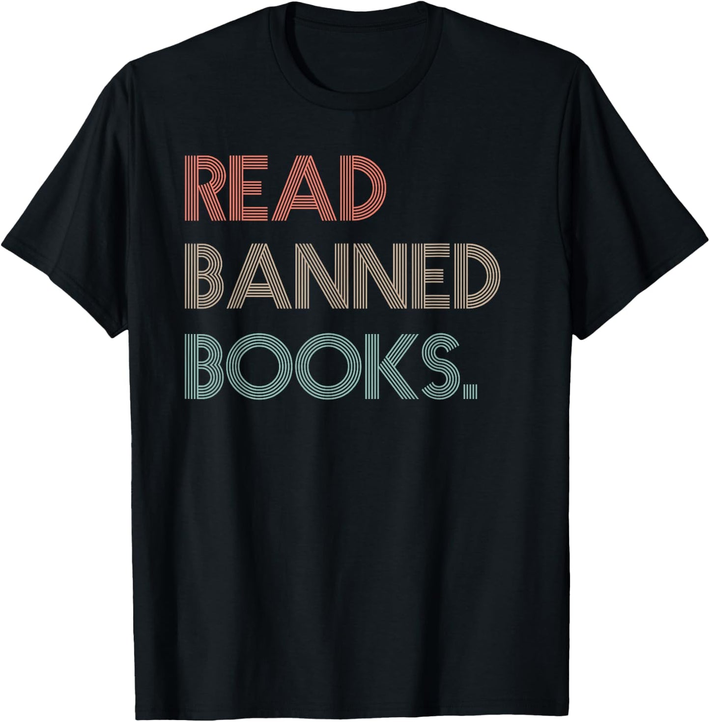 Read Banned Books Librarians Banned Books Week Retro Vintage Small T-Shirt - T-Shirt | Black