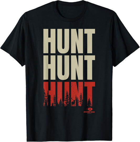 Mossy Oak Hunt Hunt Hunt Forest Fill Logo T-Shirt - T-Shirt | Black