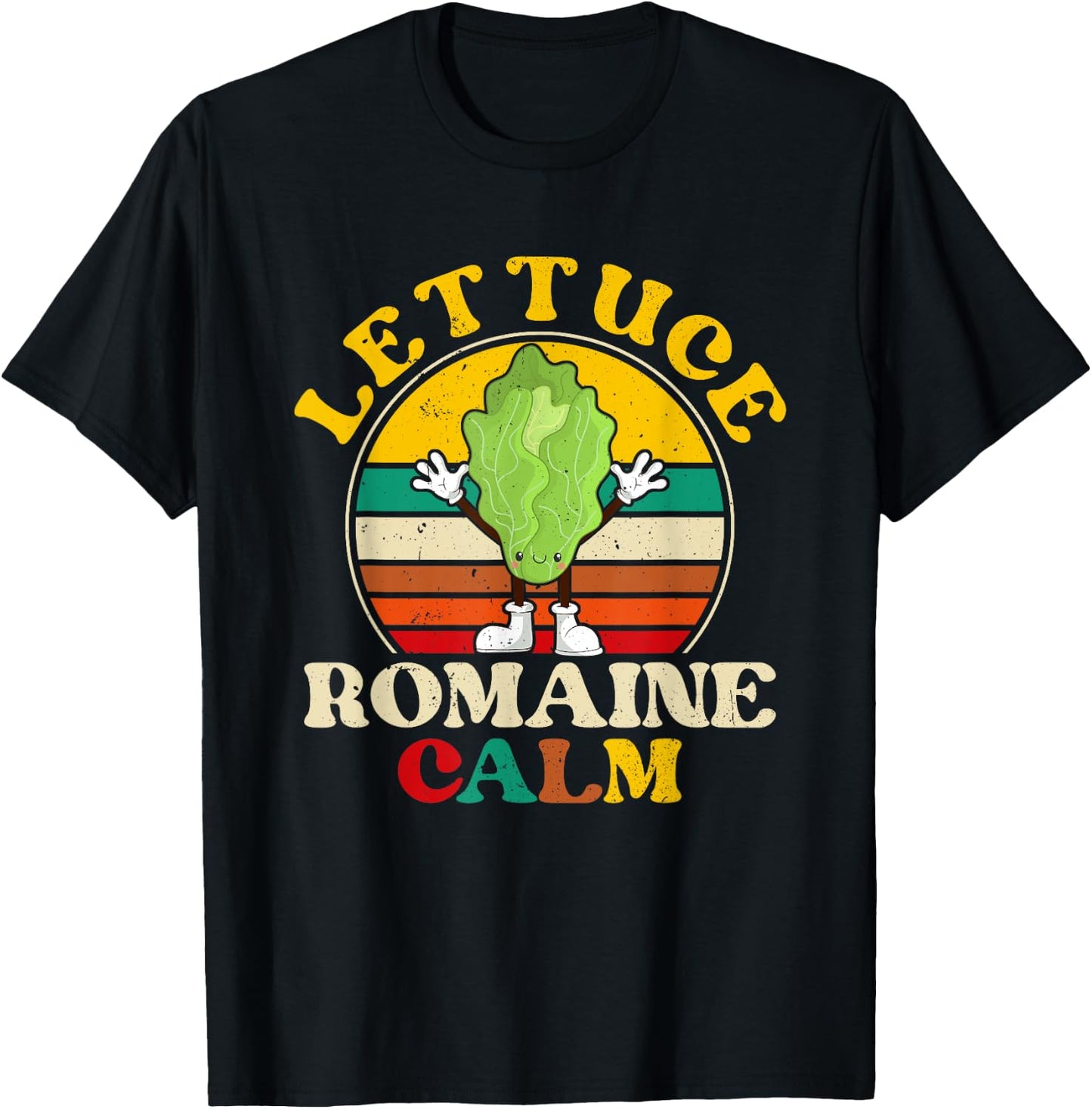 Vegan Lettuce Romaine Calm Vegetarian Funny Women T-Shirt - T-Shirt | Black