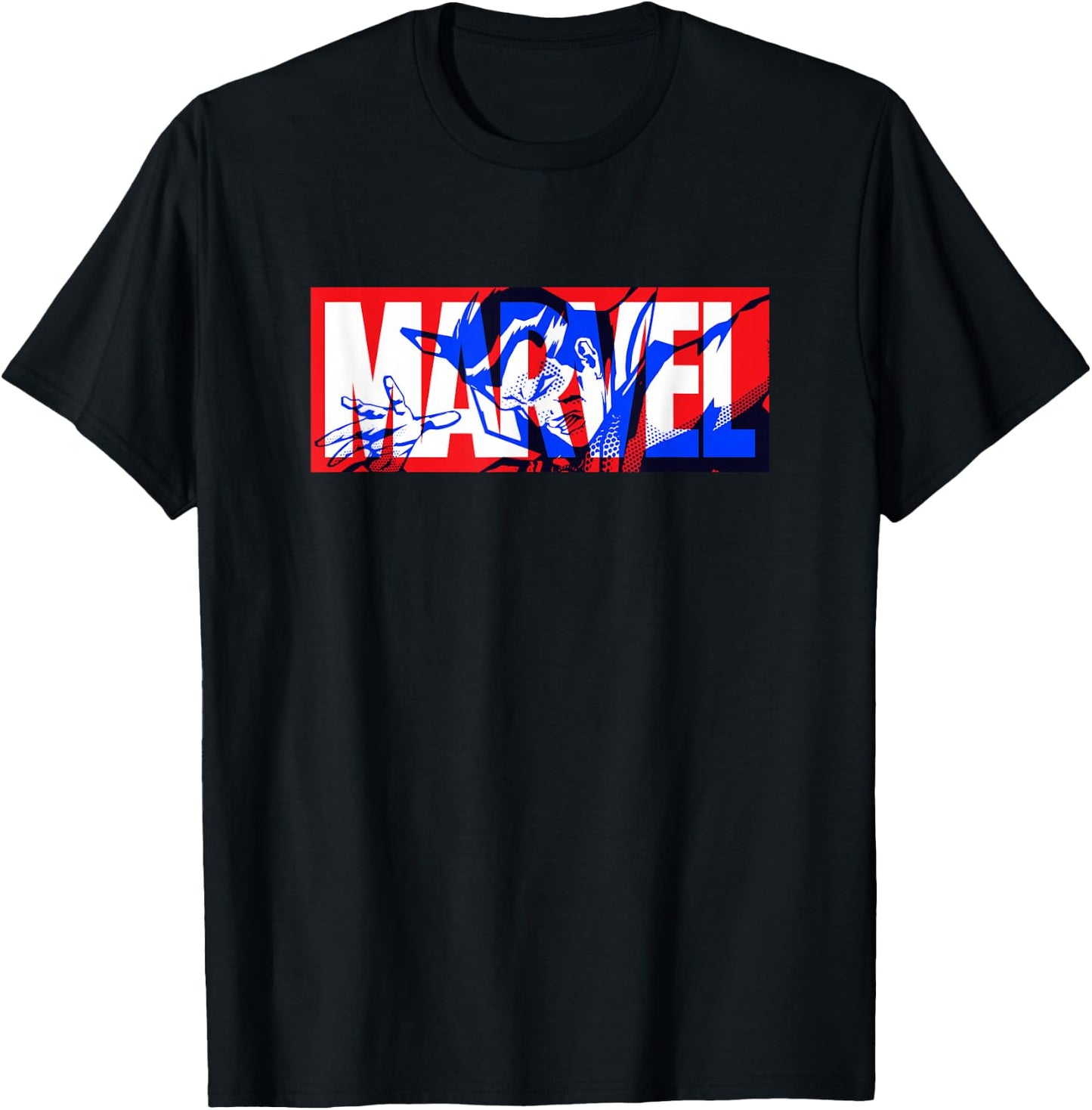 Marvel Logo Doctor Strange Comic Art T-Shirt - T-Shirt | Black
