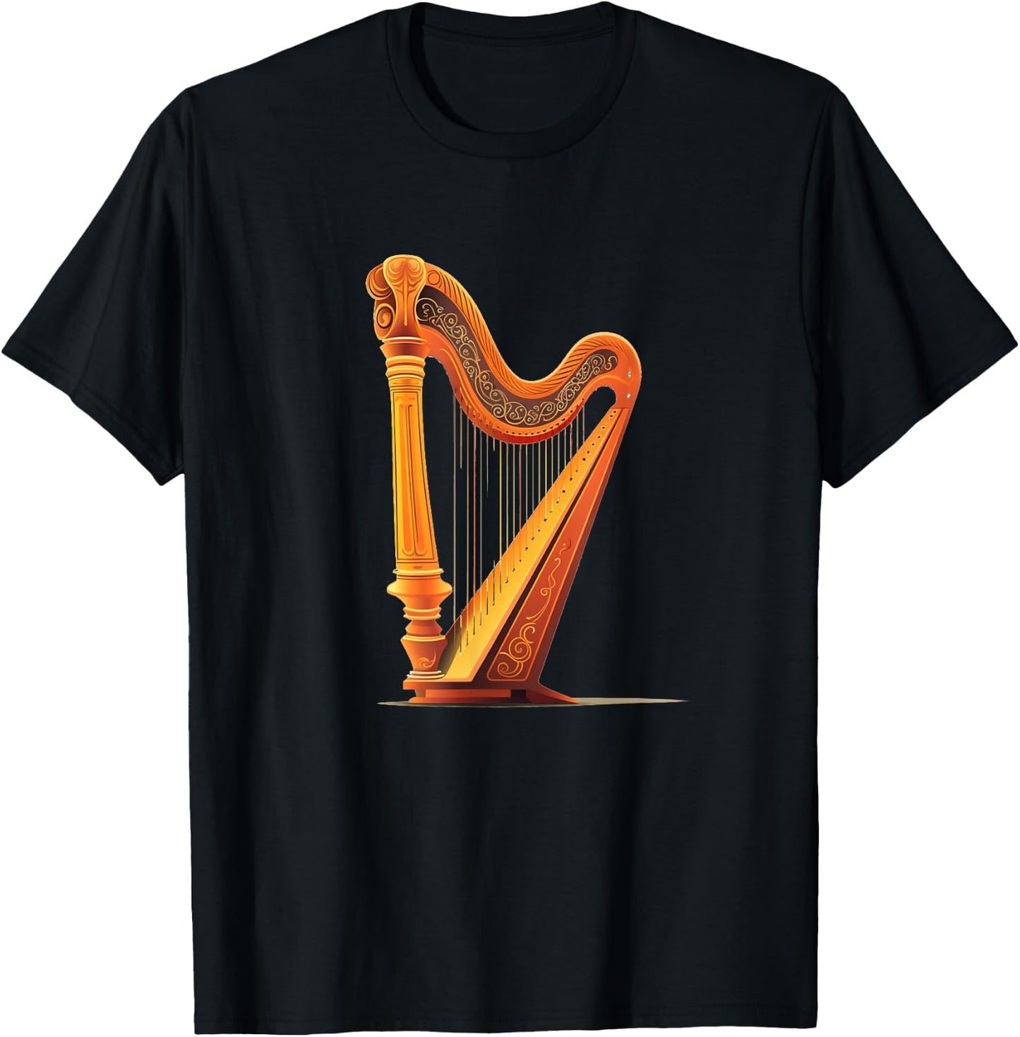 Beautiful Harp Instrument Costume T-Shirt - T-Shirt | Black