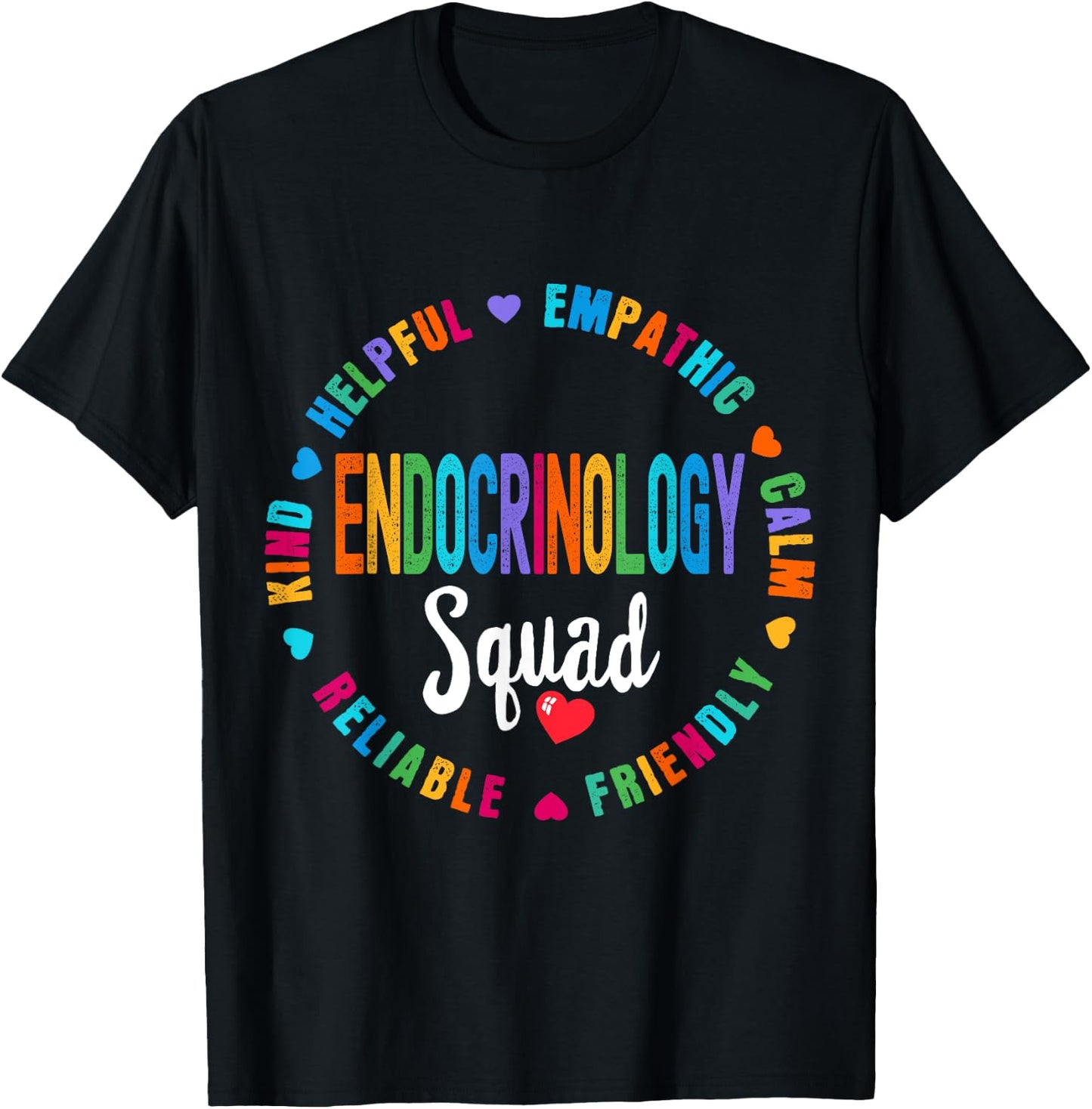 Endocrinology Squad Nurse ENDO Team Registered Nursing T-Shirt - T-Shirt | Black