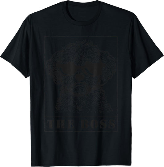 The Funny Yorkiepoo Boss Mom Dad Dog Lover T-Shirt - T-Shirt | Black