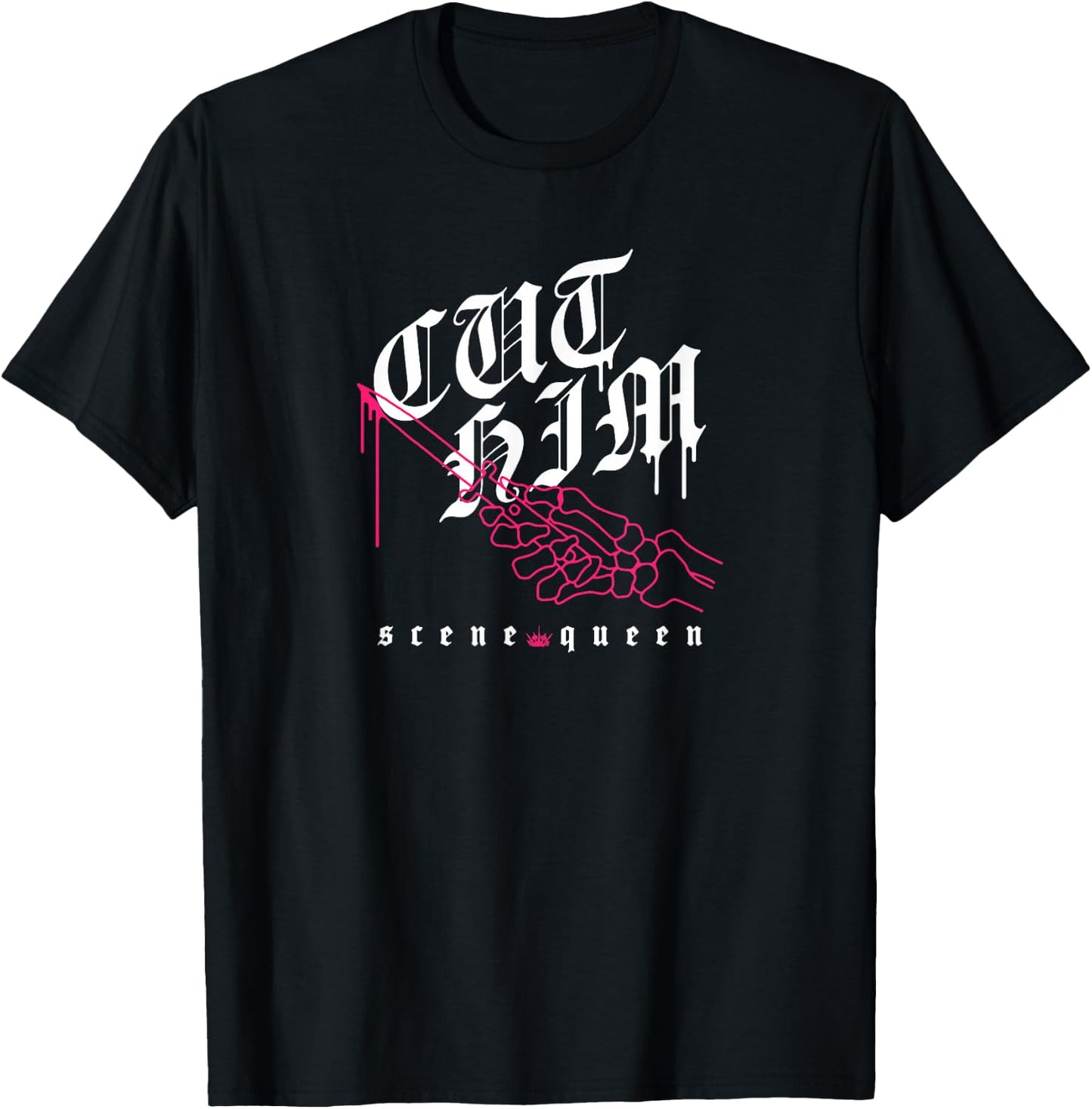 Scene Queen Cut Him T-Shirt - T-Shirt | Black