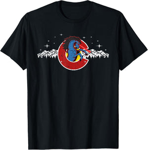 Colorado Blucifer Demon Horse T-Shirt - T-Shirt | Black