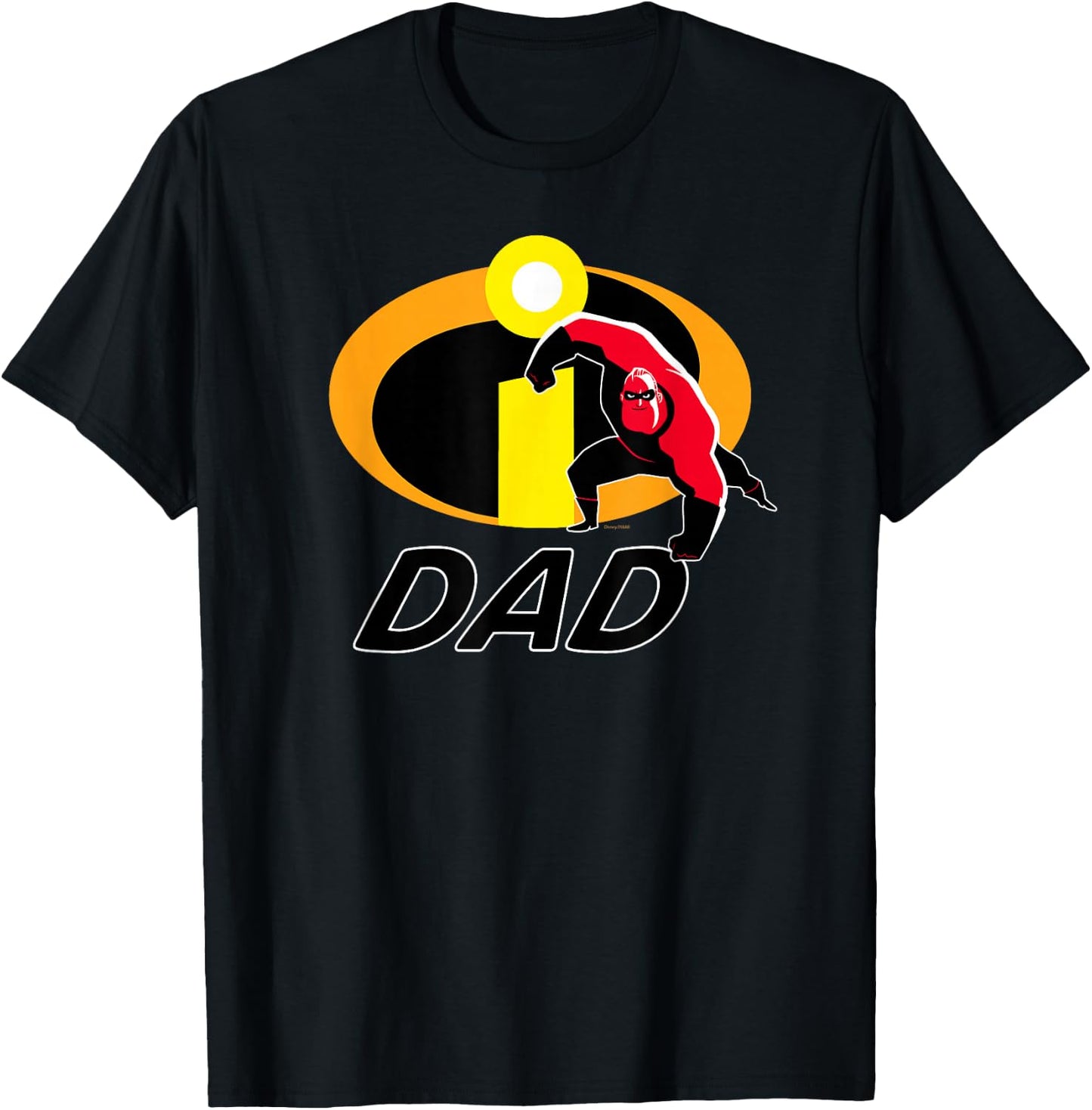Disney and Pixar's The Incredibles Mr. Incredible Dad Family T-Shirt - T-Shirt | Black