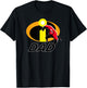 Disney and Pixar's The Incredibles Mr. Incredible Dad Family T-Shirt - T-Shirt | Black