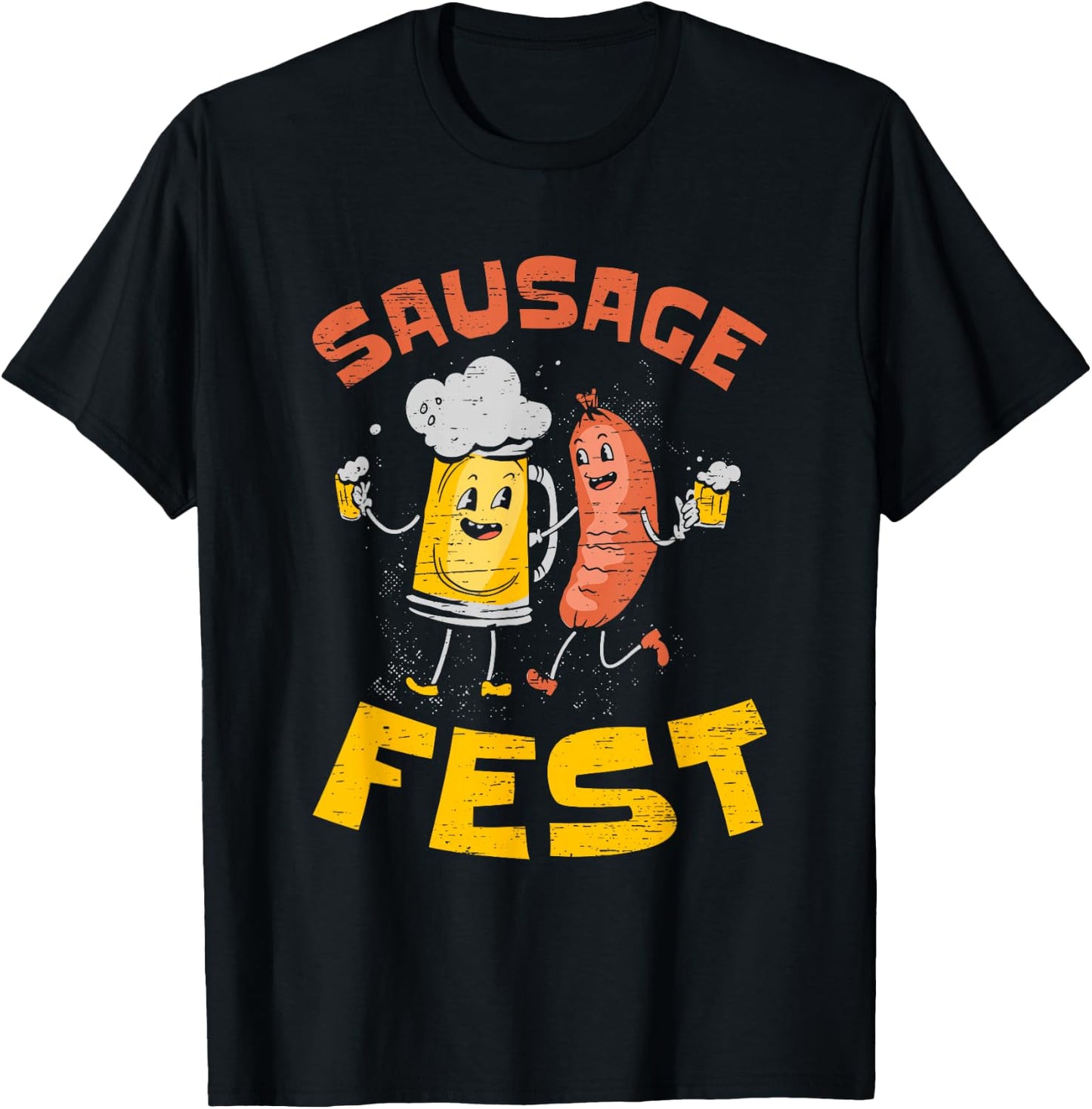 Sausage Fest for a Hotdog Wiener Griller T-Shirt - T-Shirt | Black