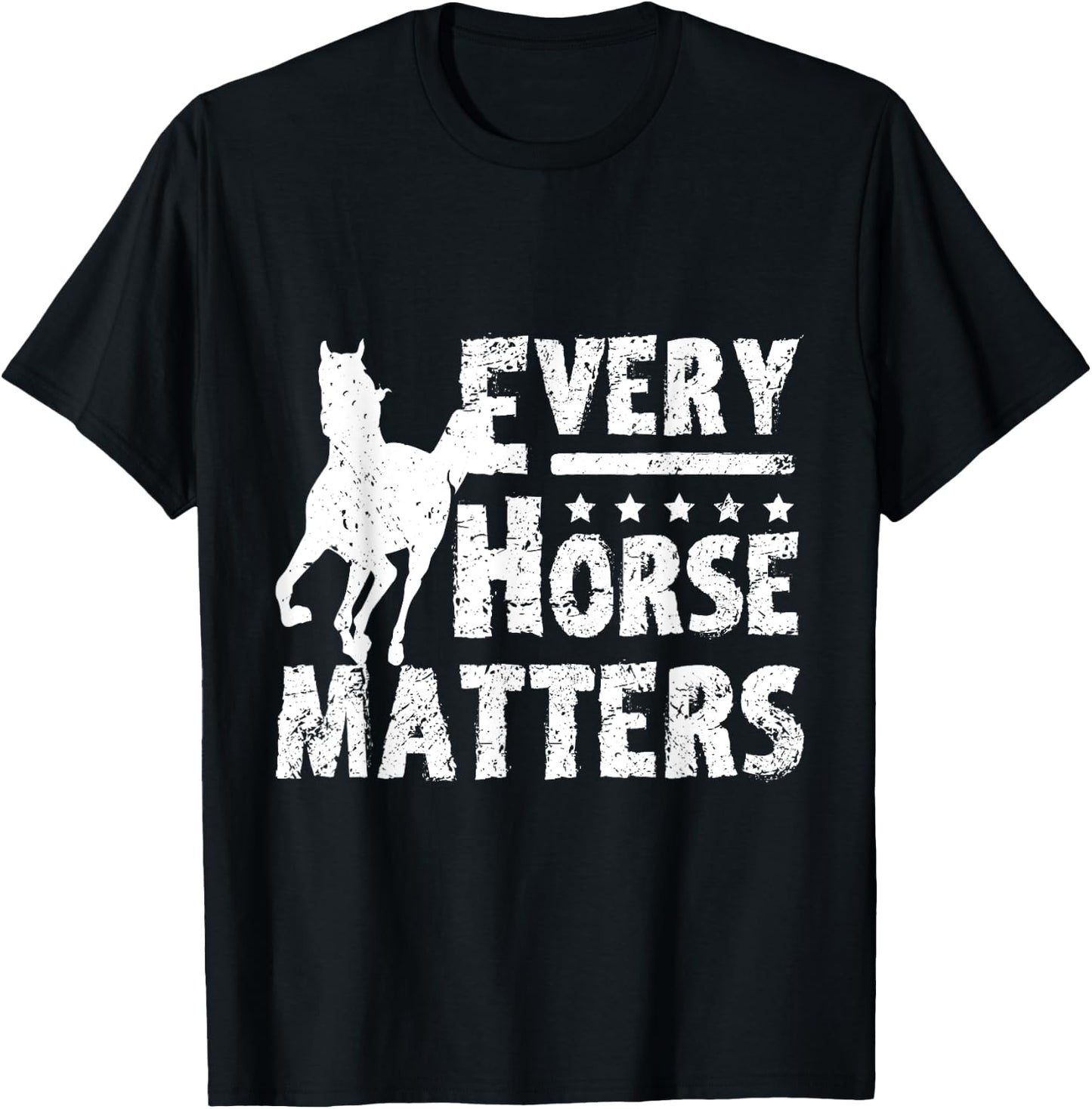 Horse rescue Every horse matters T-Shirt - T-Shirt | Black