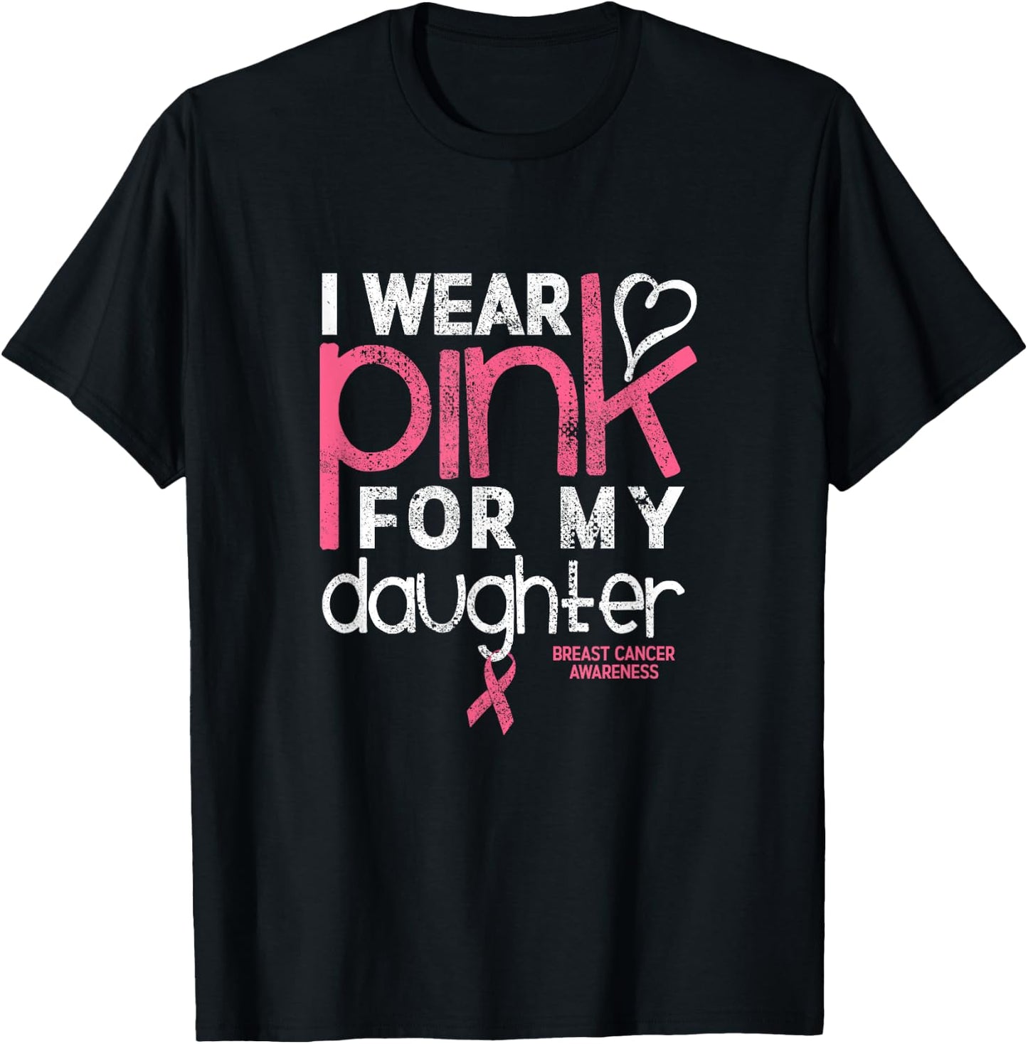 Your fight is my fight breast cancer awareness T-Shirt - T-Shirt | Black