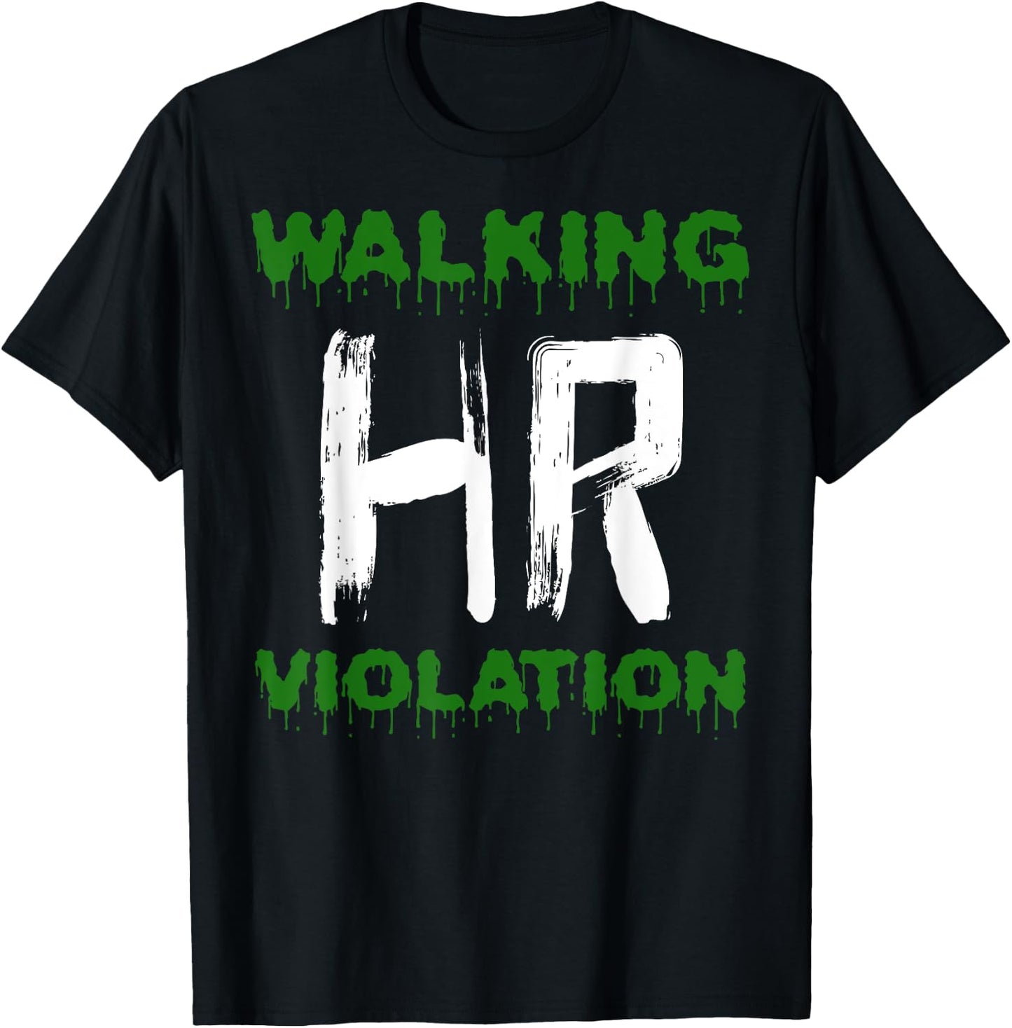Walking HR Violation Nightmare Funny Office Halloween Outfit T-Shirt - T-Shirt | Black