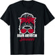 Aneurysm Survivor Messy Hair Aortic Brain Aneurysm Awareness T-Shirt - T-Shirt | Black