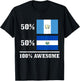 Guatemala El Salvador Salvadorian Guatemalan Flag Pride T-Shirt - T-Shirt | Black