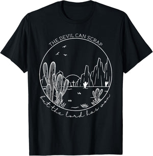 The Devil Can Scrap But The Lord Has Won, Howdy Cowgirl T-Shirt - T-Shirt | Black