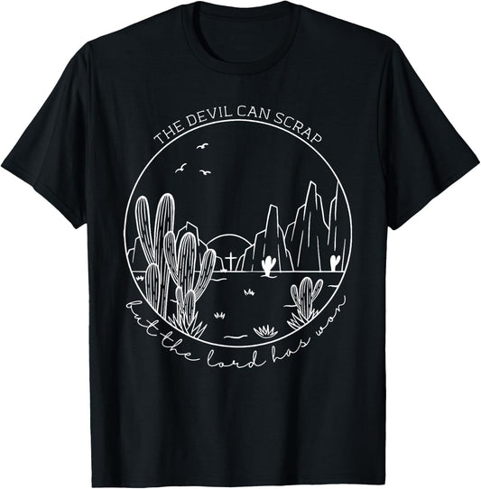 The Devil Can Scrap But The Lord Has Won, Howdy Cowgirl T-Shirt - T-Shirt | Black