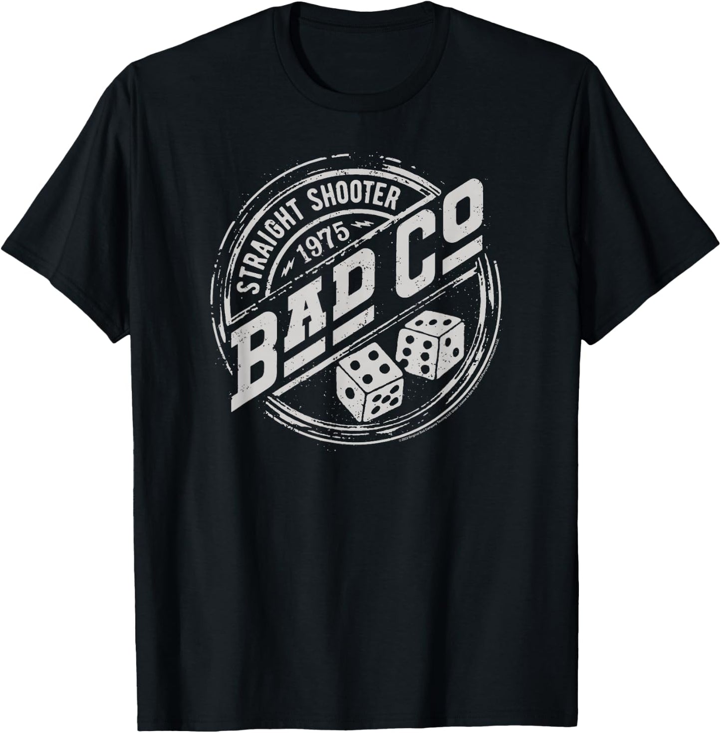 Bad Company - Straight Shooter Badge T-Shirt - T-Shirt | Black