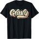 Gravy Shirt Vintage Look Slang A 70s Costume Or 80s Costume T-Shirt - T-Shirt | Black