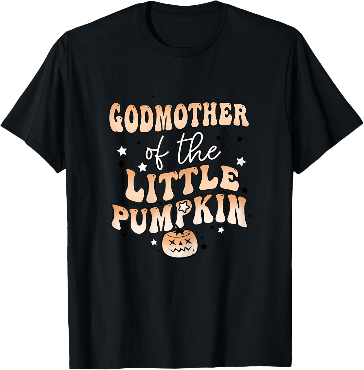 Godmother of the Little Pumpkin Halloween Family Matching T-Shirt - T-Shirt | Black
