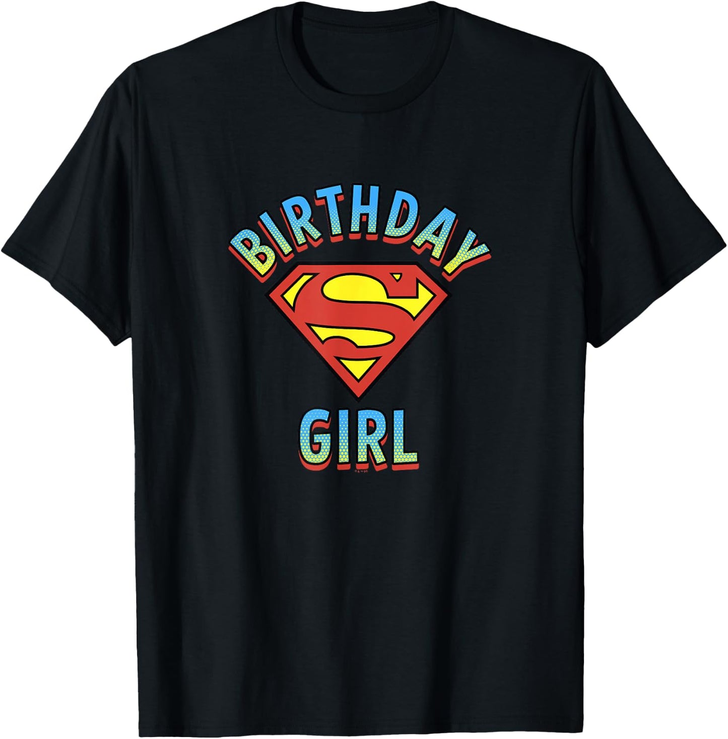 DC Comics Justice League Superman Birthday Girl T-Shirt - T-Shirt | Black