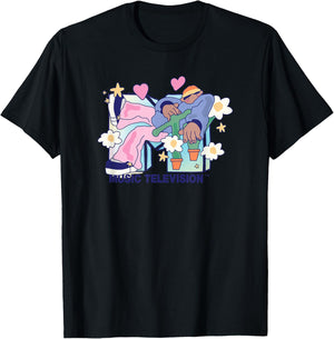 MTV - Funky Flower Dude Logo T-Shirt - T-Shirt | Black