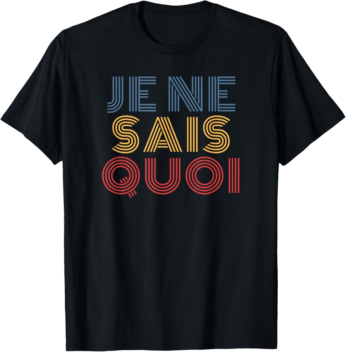 Je Ne Sais Quoi retro 70s vintage T-Shirt - T-Shirt | Black