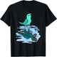 Parrot & T Rex Reflection I Turquoise Parrotlet T-Shirt - T-Shirt | Black