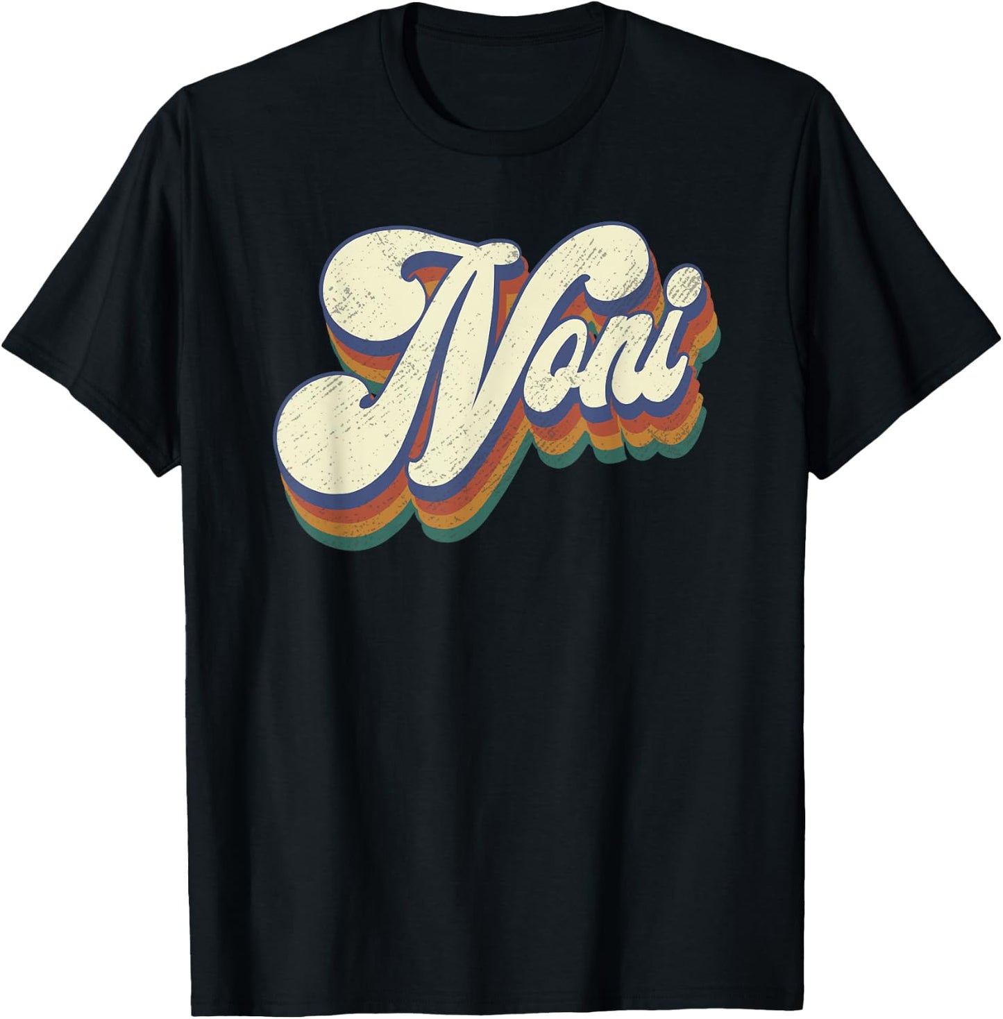 Noni Gifts For Grandma Retro Vintage Mother's Day Noni T-Shirt - T-Shirt | Black