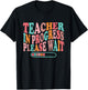 Teacher in Progress RetroTeacher in Training Back To School Men Women Girls Kids T-Shirt - T-Shirt | Black