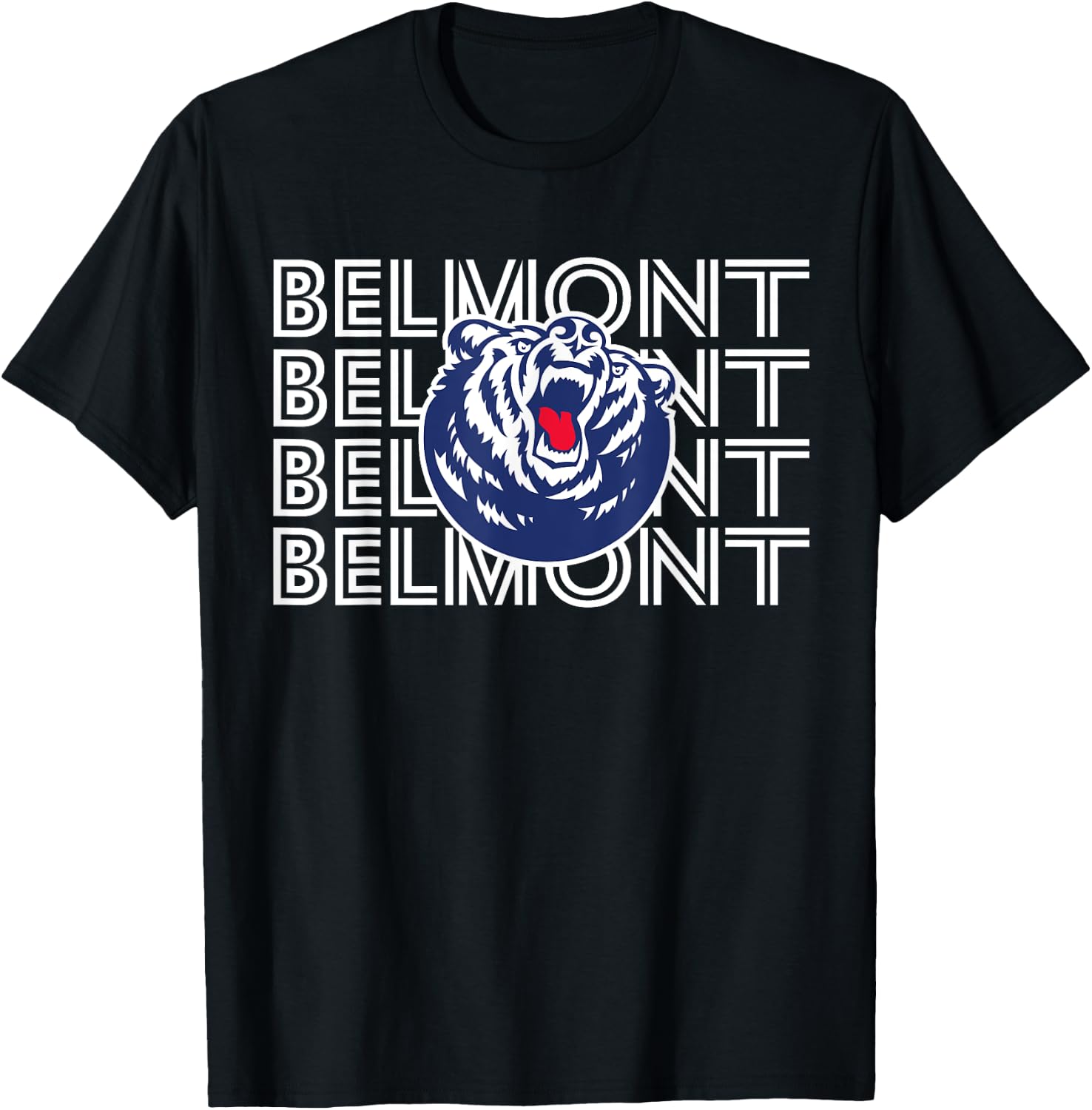 Belmont Bruins | Official NCAA Merch | NCAFBEL01 T-Shirt - T-Shirt | Black