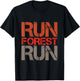 Logger Woodsman Vintage Run Forest Run Lumberjack Chainsaw T-Shirt - T-Shirt | Black