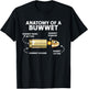 Funny Pew Pew Bullet Anatomy Cartoon Rabbit Getter T-Shirt - T-Shirt | Black