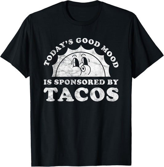 Funny Cute Retro Vintage Tacos or Taco T-Shirt - T-Shirt | Black