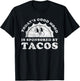 Funny Cute Retro Vintage Tacos or Taco T-Shirt - T-Shirt | Black